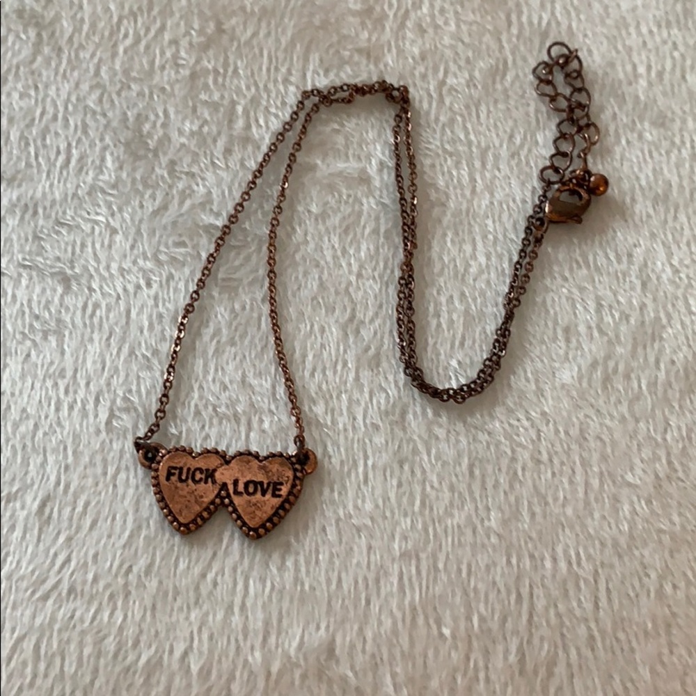 Fuck Love necklace